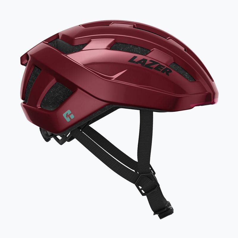 Lazer Tempo KinetiCore cosmic berry bicycle helmet 6