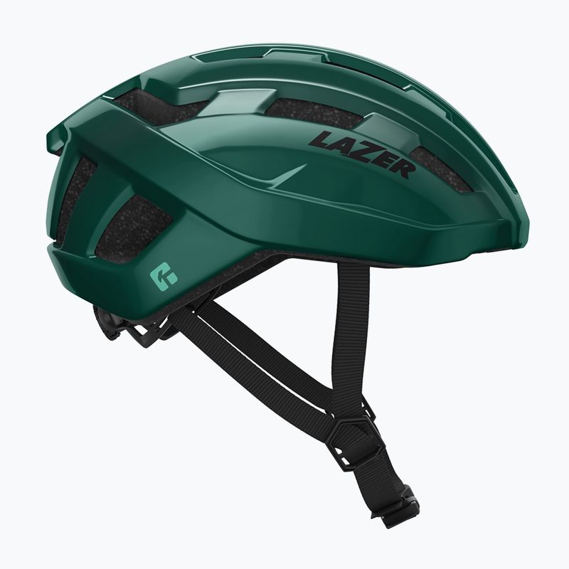 Lazer Tempo KinetiCore dark green bicycle helmet 6