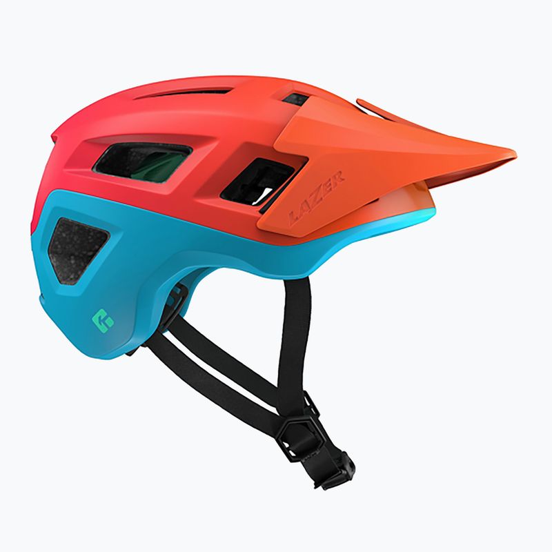 Lazer Coyote KinetiCore matte sunset bicycle helmet