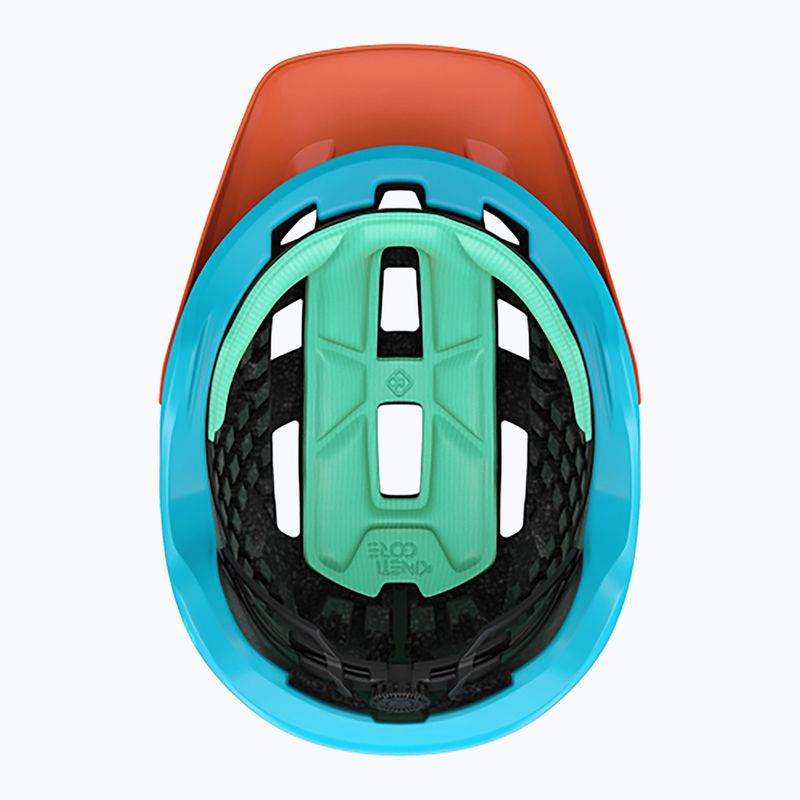 Lazer Coyote KinetiCore matte sunset bicycle helmet 6