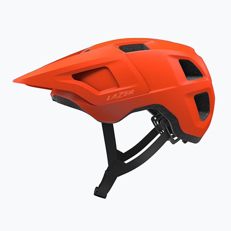 Lazer Lupo KinetiCore flash orange bicycle helmet 2