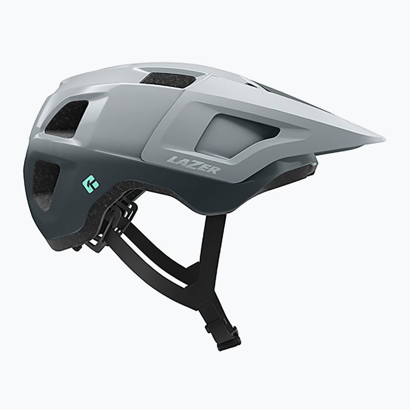 Lazer Lupo KinetiCore ice grey bicycle helmet