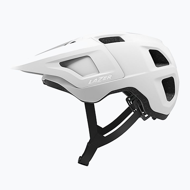 Lazer Lupo KinetiCore matte white bicycle helmet 2