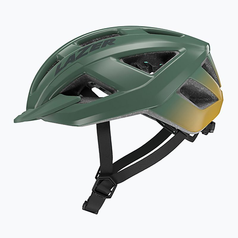 Lazer Cerro KinetiCore bike helmet smoke green 2