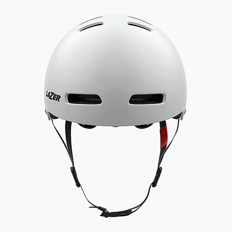 Lazer One+ bicycle helmet silver/orange 3