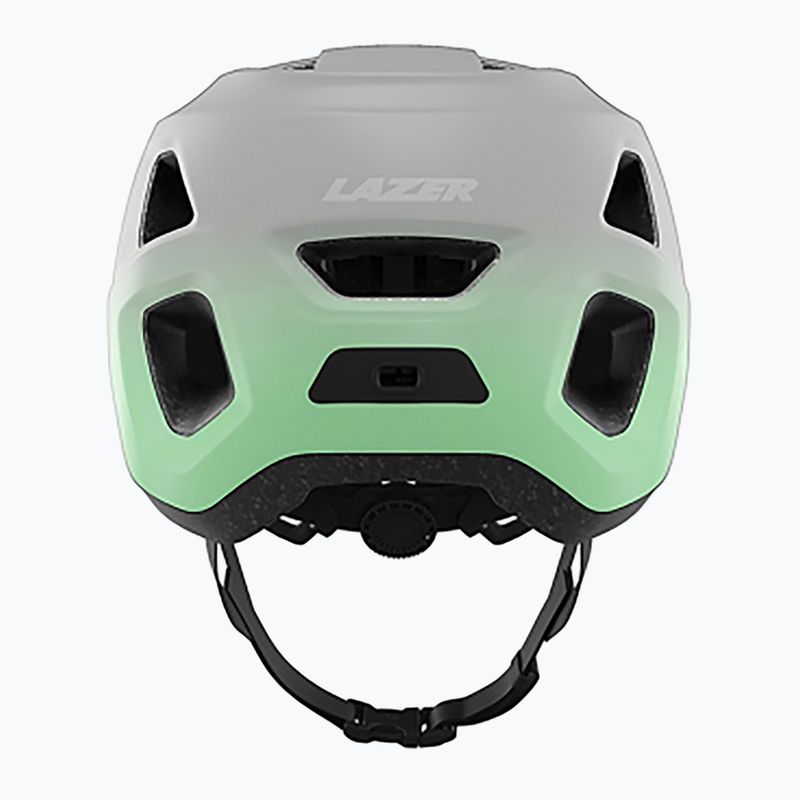 Lazer Finch KinetiCore matte white/mint children's bike helmet 4