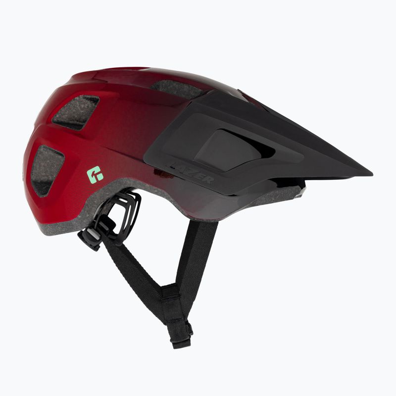 Lazer Finch KinetiCore metallic red children's bicycle helmet 4