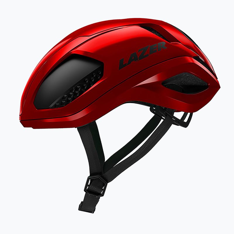 Lazer Vento KinetiCore metallic red bicycle helmet 8