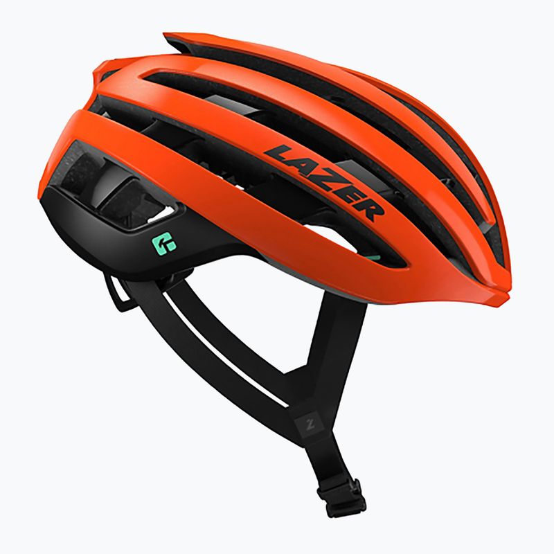 Lazer Z1 KinetiCore flash orange bicycle helmet