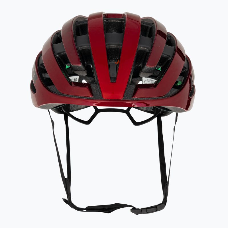 Lazer Z1 KinetiCore metallic red bicycle helmet 2