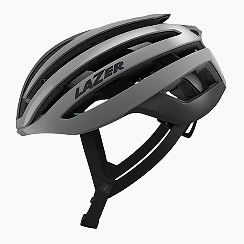 Lazer Z1 KinetiCore harbor grey bicycle helmet 2