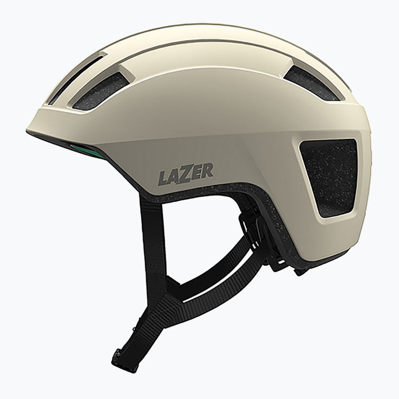 Lazer Verde KinetiCore matte white stone bicycle helmet 2