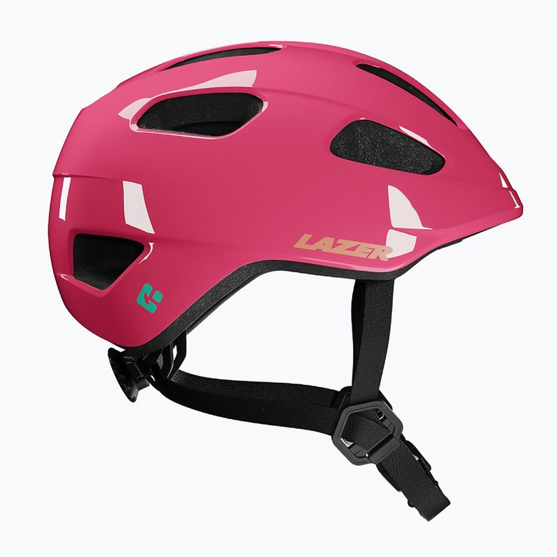 Lazer Pnut 2.0 KinetiCore fuchsia children's bike helmet 2