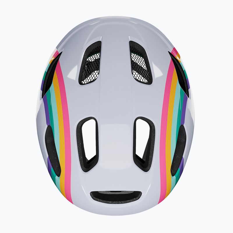 Lazer Pnut 2.0 KinetiCore rainbow children's bike helmet 6