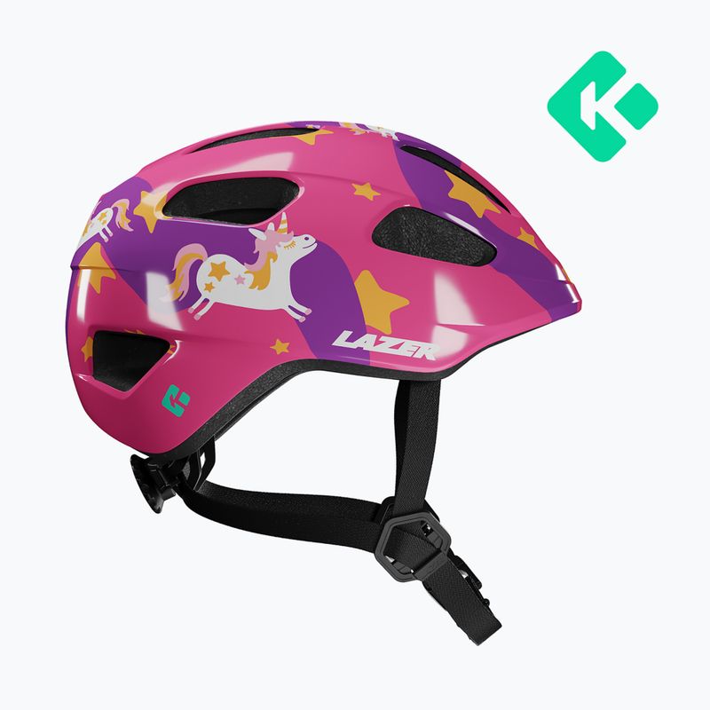 Children's bicycle helmet Lazer Pnut 2.0 KinetiCore purple pony 2