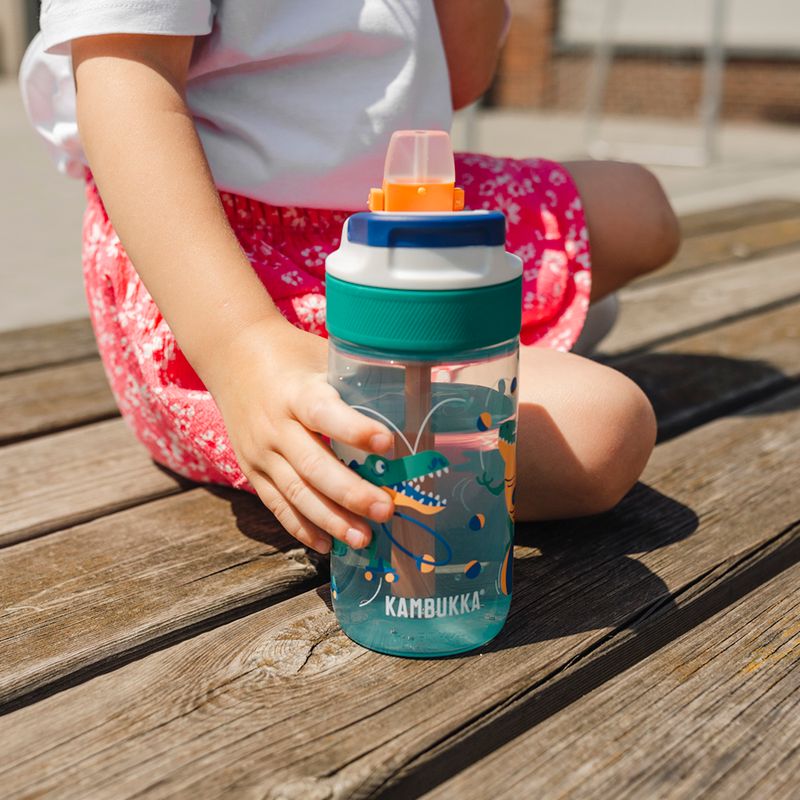 Kambukka Lagoon 400 ml travel bottle juggling dino 8