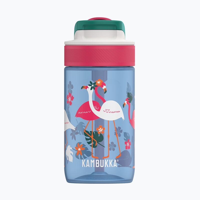 Kambukka Lagoon 400 ml travel bottle blue flamingo