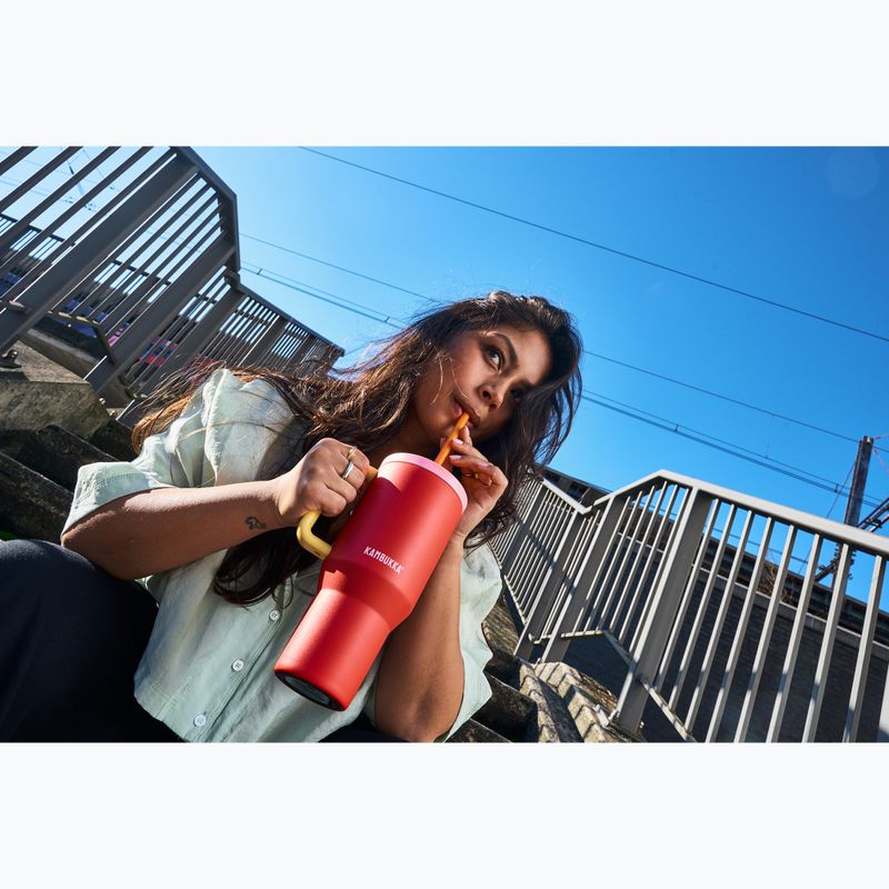 Kambukka Rio 950 ml pink papaya thermal mug 12