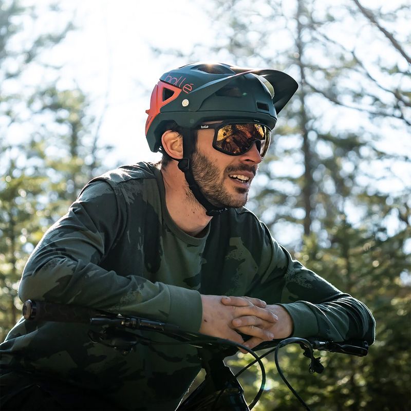 Bollé Chronoshield black matte/phantom brown red photochromic sunglasses 5