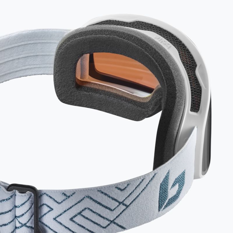 Ski goggles Bollé Nevada Small white metallic blue matte/azure 2