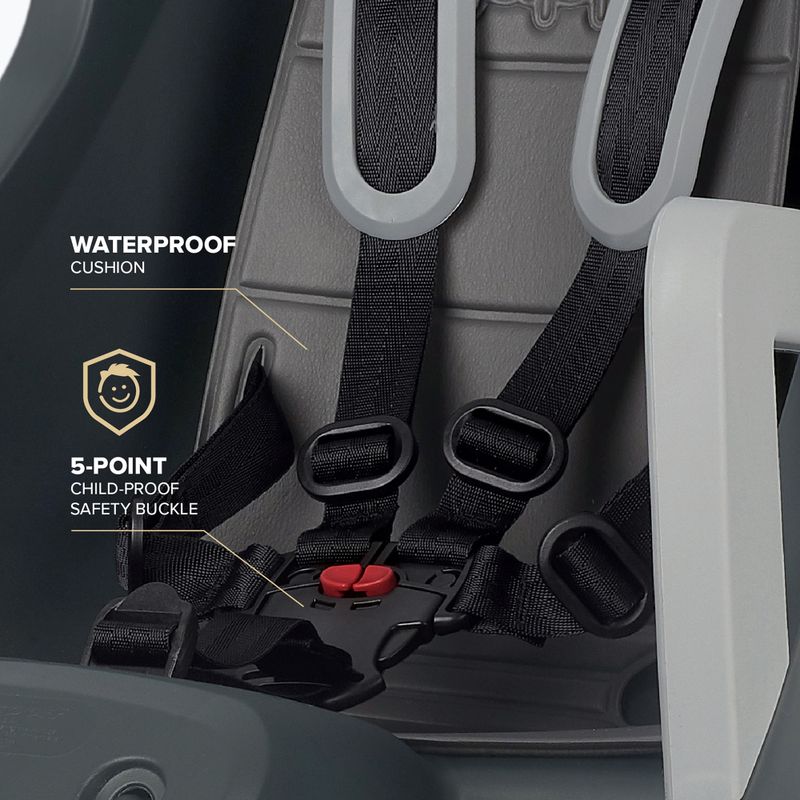 Child bike seat Polisport Guppy Maxi+ CFS dark grey/silver 8
