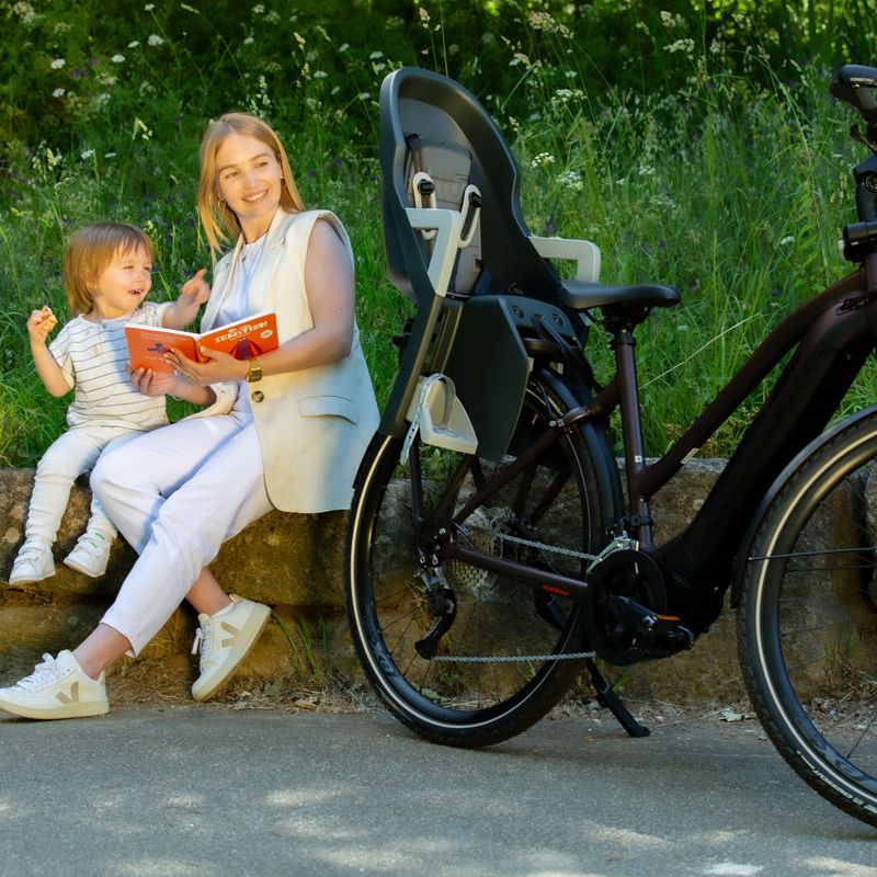 Child bike seat Polisport Guppy Maxi+ CFS dark grey/silver 10