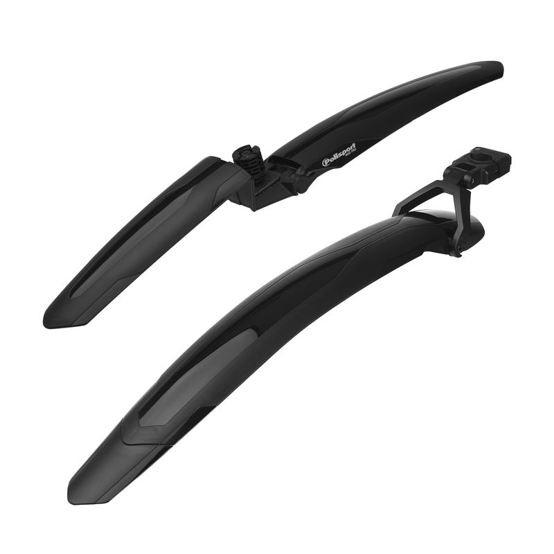 Polisport Mud-Pro MTB bike mudguards set black 3