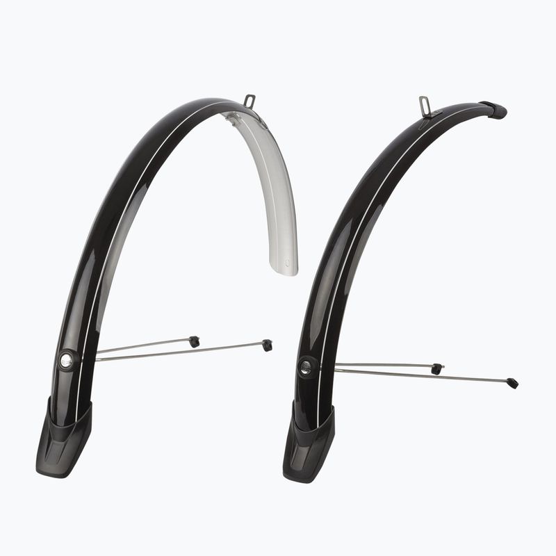 Bike mudguards Polisport Towny set black