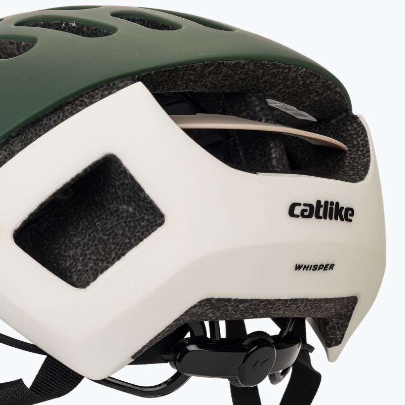 MTB bike helmet Catlike Whisper II green forest/white matte 7