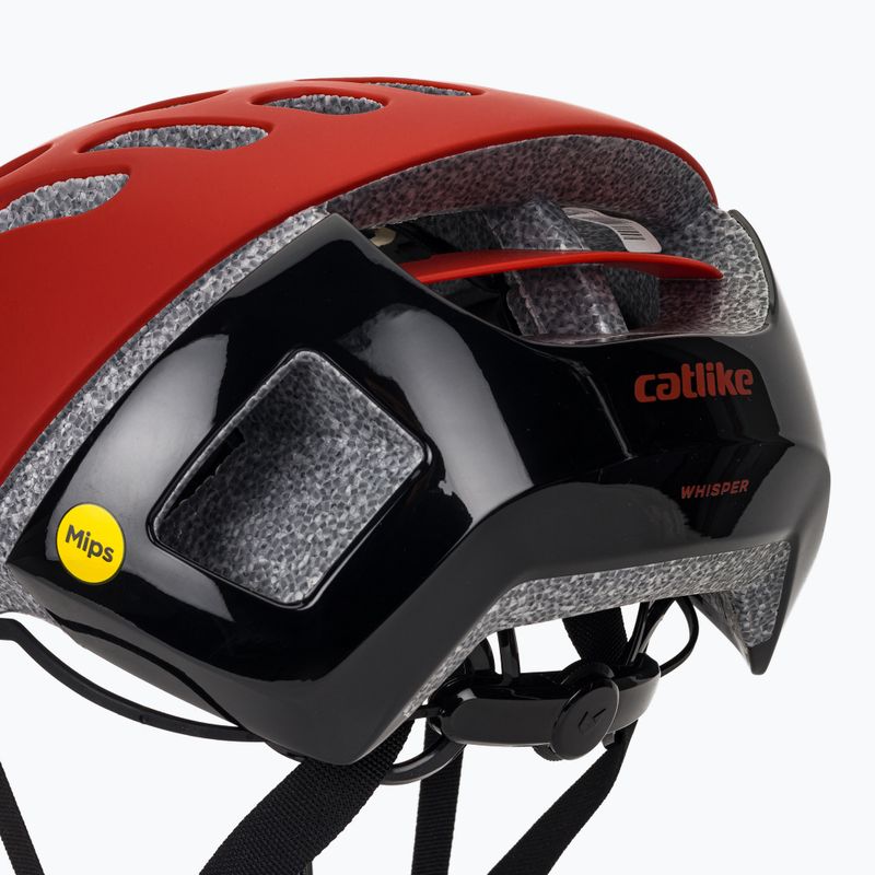 MTB bike helmet Catlike Whisper II red matte/black gloss 7
