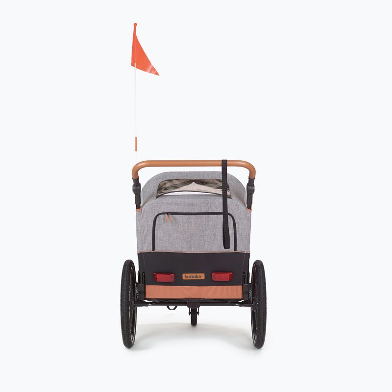 Bicycle trailer for two people bobike Moobe grey-black 8616000001 7