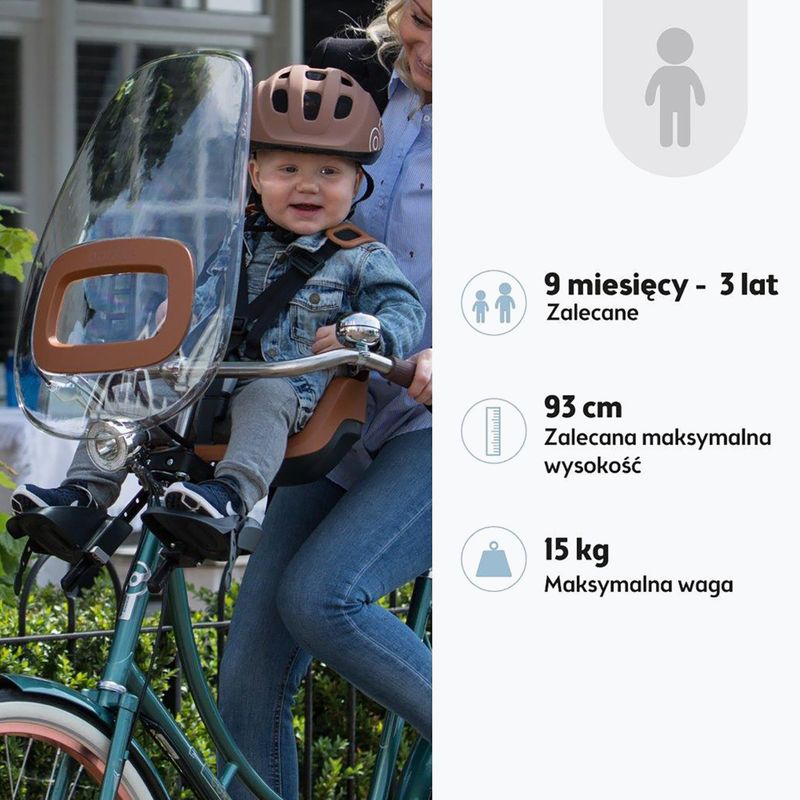 Bicycle seat bobike One Mini chocolate brown 7