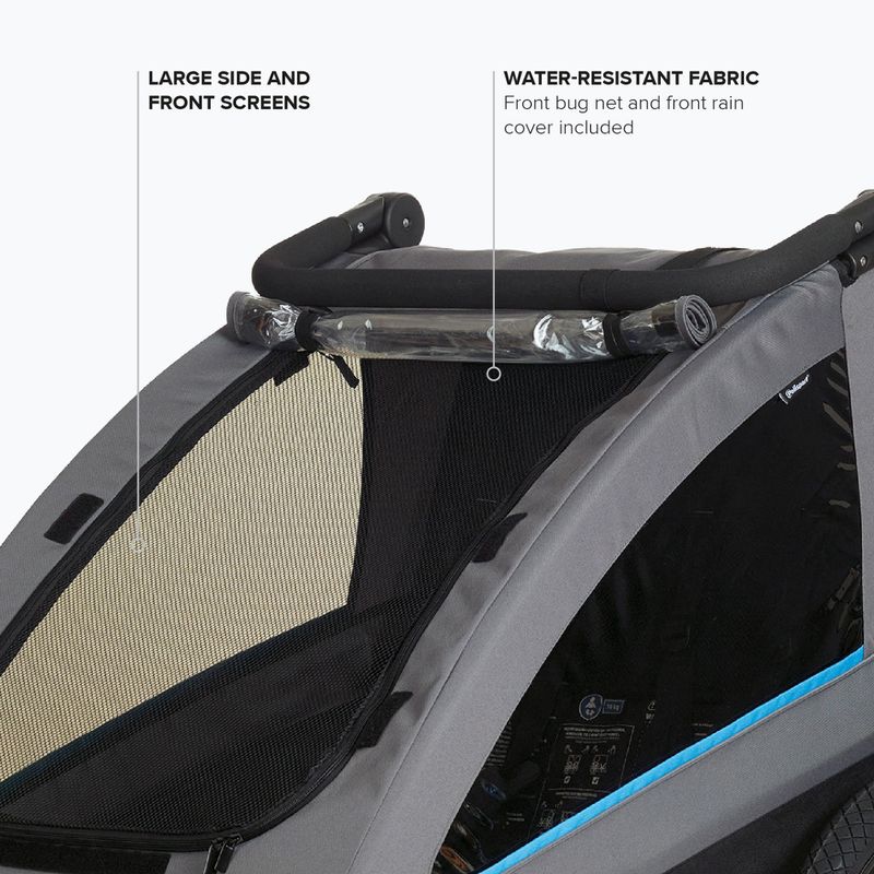 Bike trailer Polisport Kids Trailer&Stroller black/grey 4