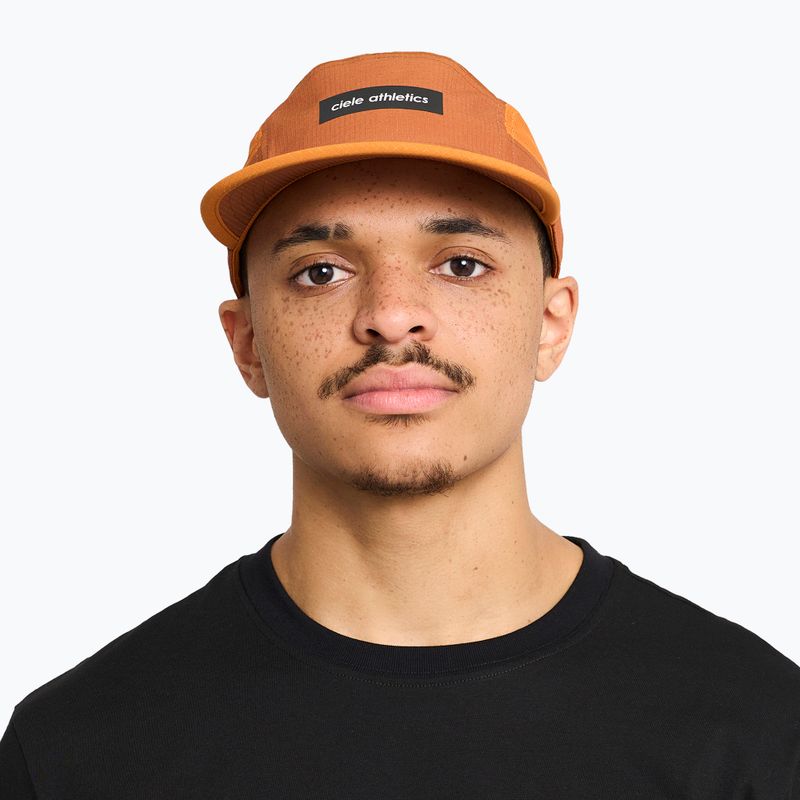 Baseball cap Ciele Athletics GOCap Field Iconic Bar ginger bread/sunset 4