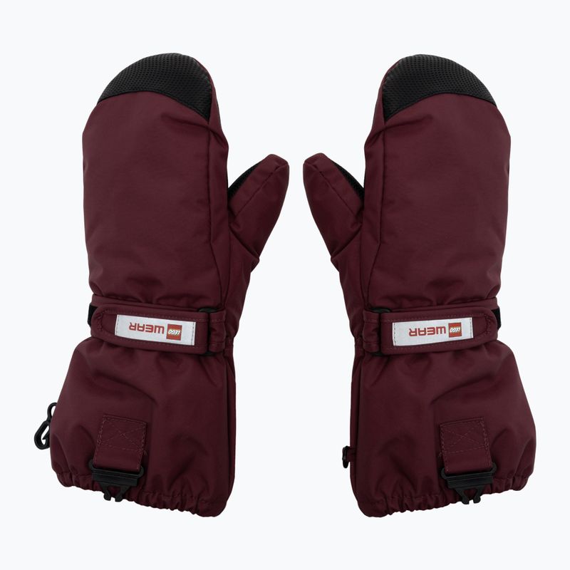 LEGO Lwatlin 706 children's ski gloves red 22870 2