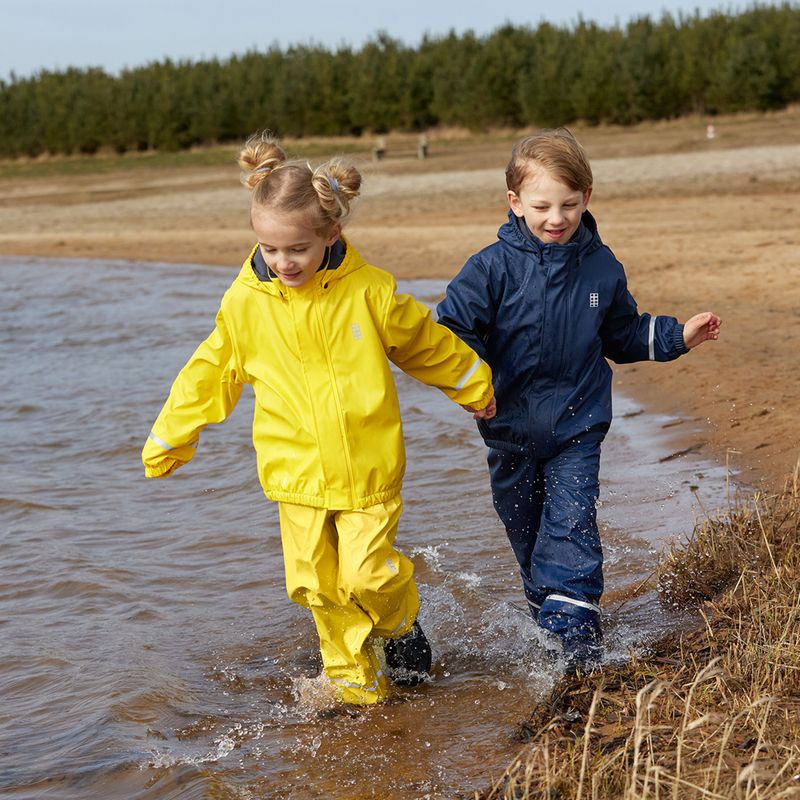 Children's LEGO Lwjochy 201 rain jacket yellow 11010371 4