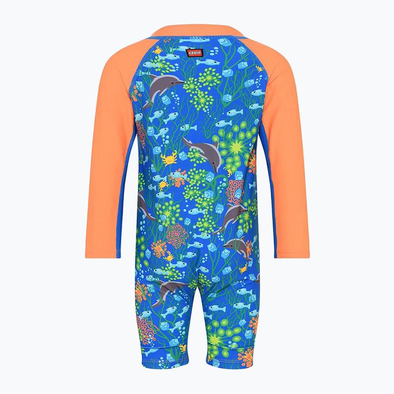 UPF 50+ children's jumpsuit LEGO Lwari 300 blue-orange 11010644 2