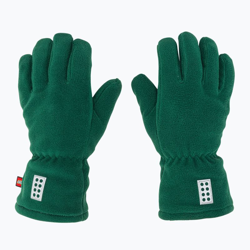 Children's ski gloves LEGO Lwazun dark green 3