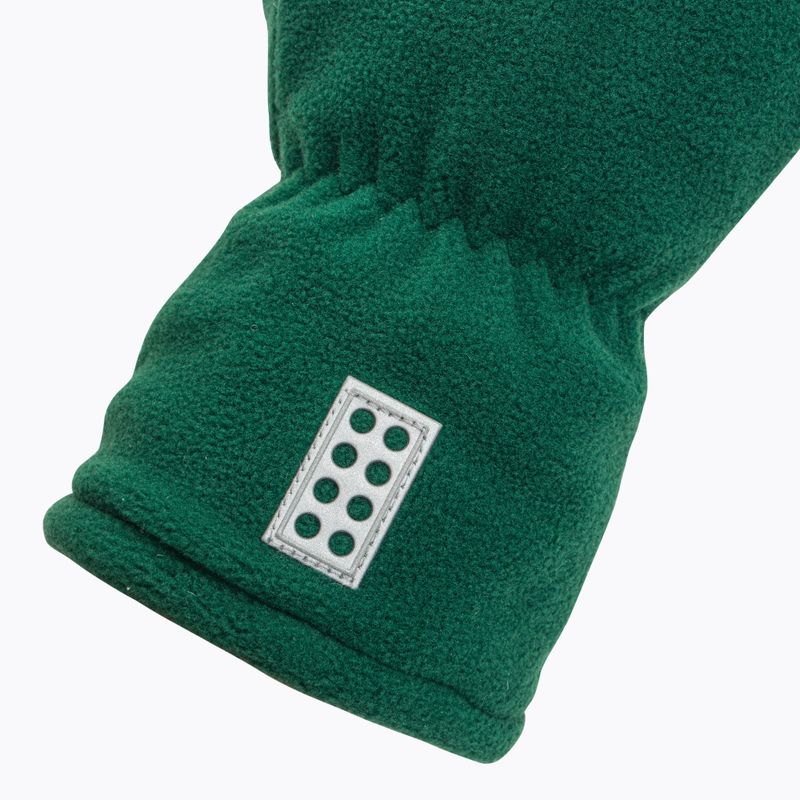 Children's ski gloves LEGO Lwazun dark green 4