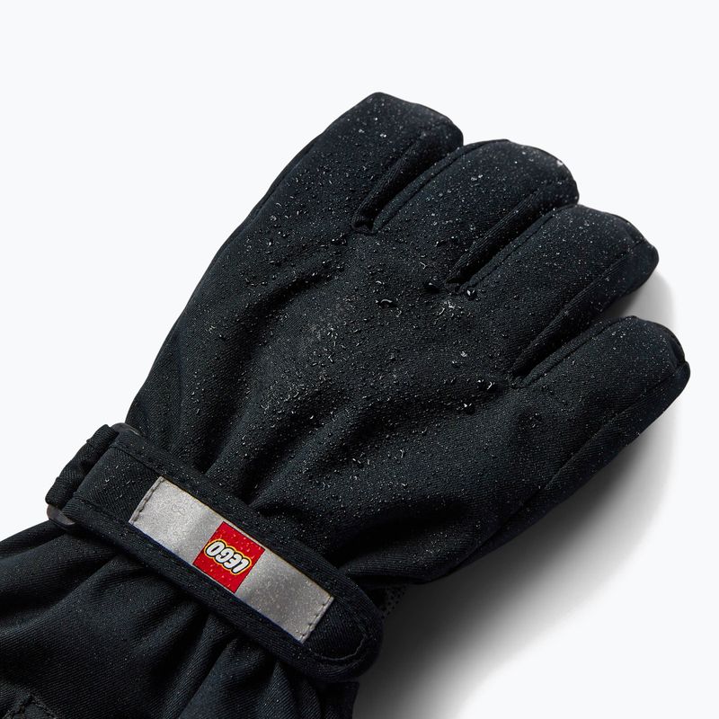 Children's ski gloves LEGO Lwazun 705 black 3