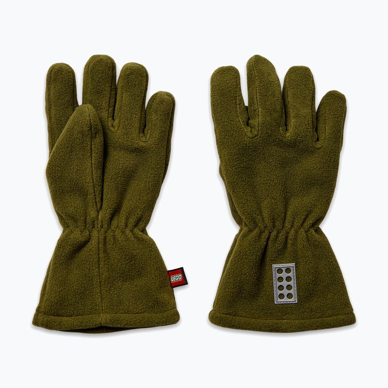 LEGO Lwazun 722 dark khaki children's winter gloves 2