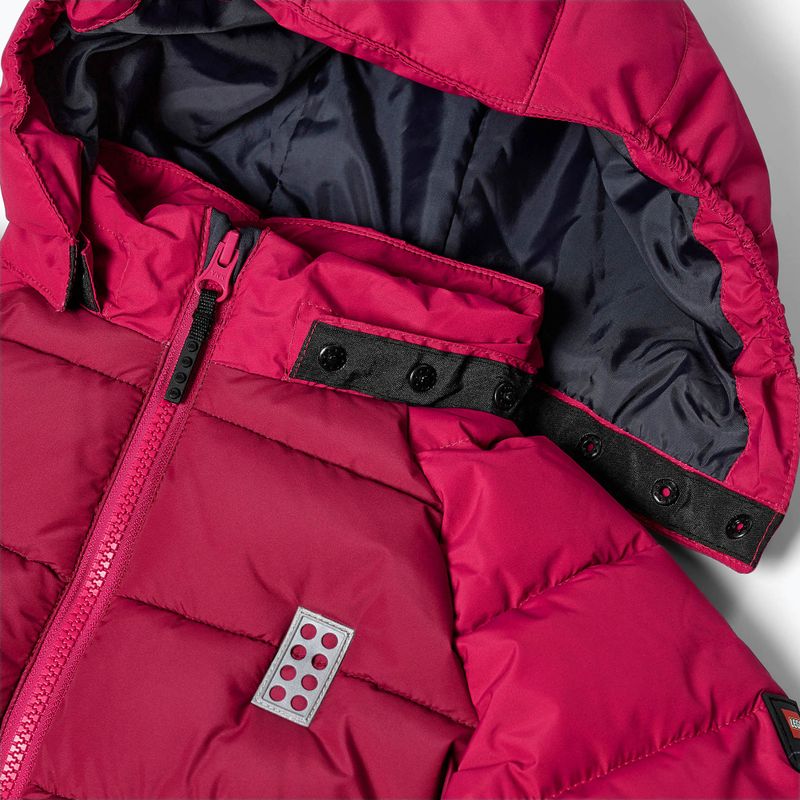 Children's insulated jacket LEGO Lwjipe 704 dark red 5