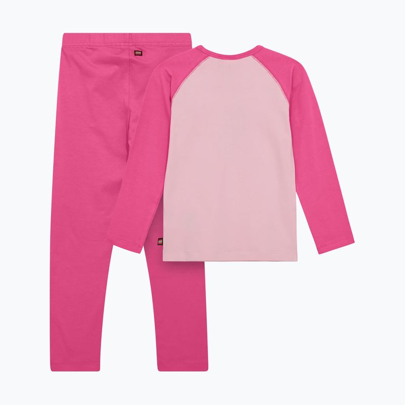 LEGO Lwagan 804 pink children's thermal underwear set 2