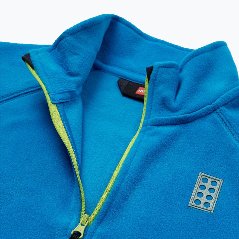 LEGO Lwsinclair 702 blue/lime children's fleece sweatshirt 3