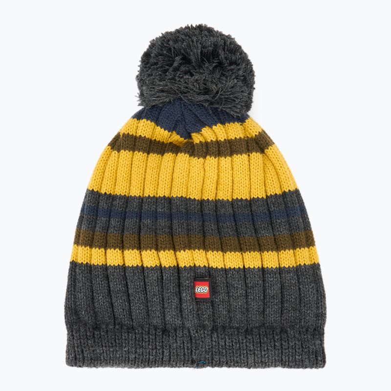LEGO Lwagan 705 dark grey melange children's winter cap 2