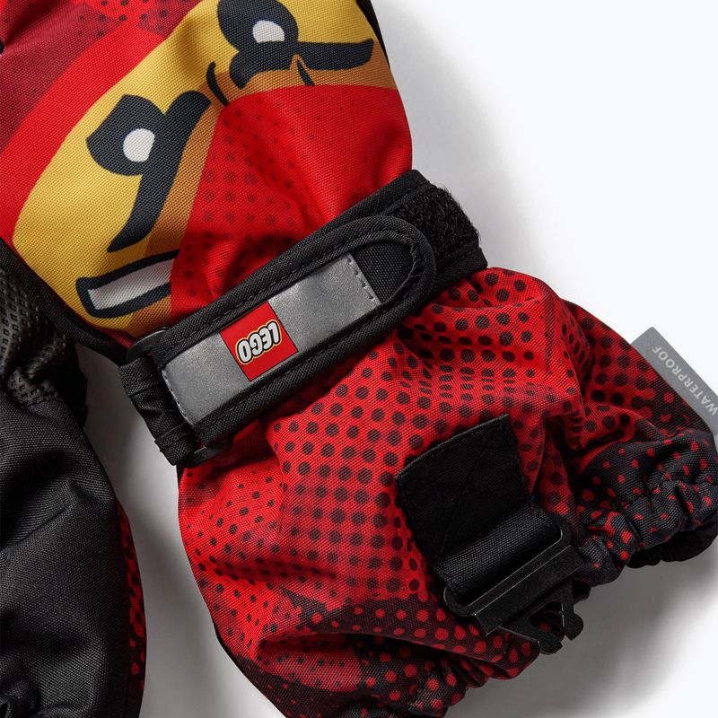 LEGO Lwagan children's gloves 807 red 4