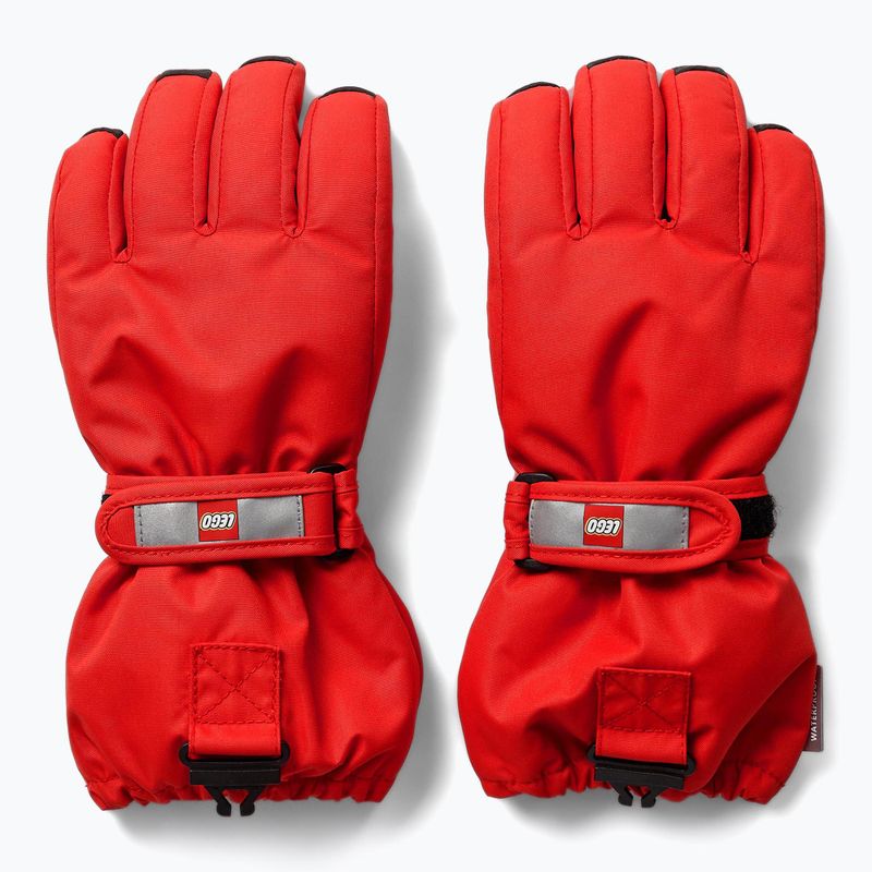 Children's ski gloves LEGO Lwatlin 700 red 2