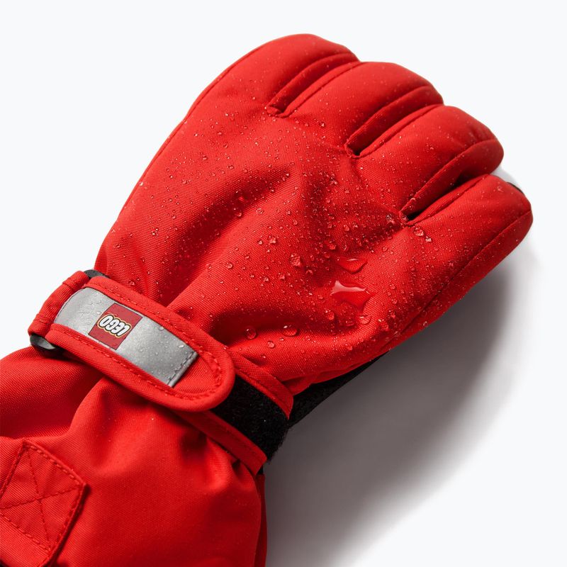 Children's ski gloves LEGO Lwatlin 700 red 3