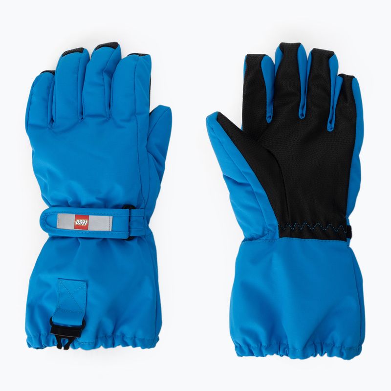 Children's ski gloves LEGO Lwatlin 700 blue