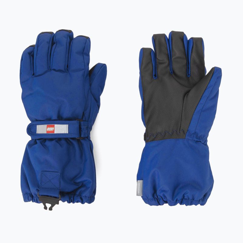 Children's ski gloves LEGO Lwatlin 700 blue